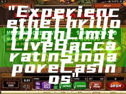"Experience the Thrill of High Limit Live Baccarat in Singapore Casinos"